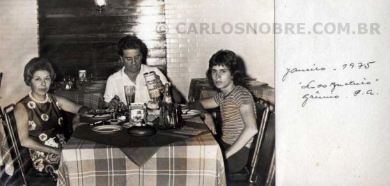 Janeiro de 1975, Restaurante Mosqueteiro